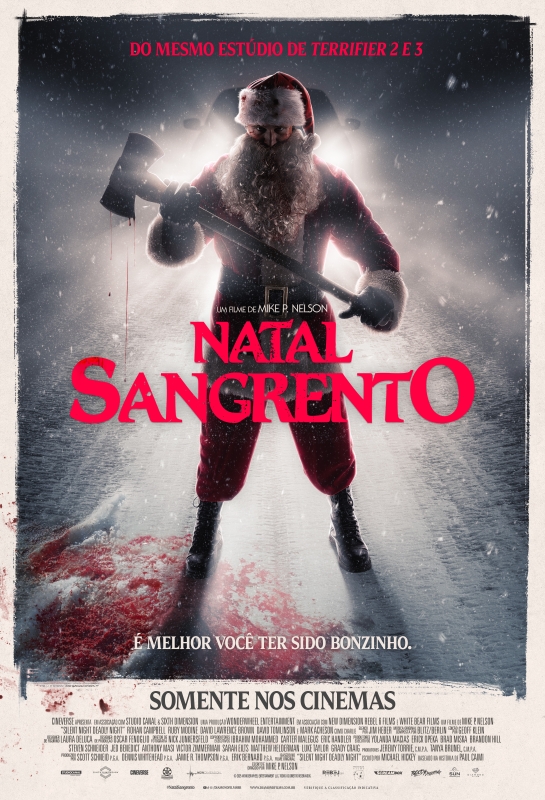 Cartaz de divulgação do filme Natal Sangrento